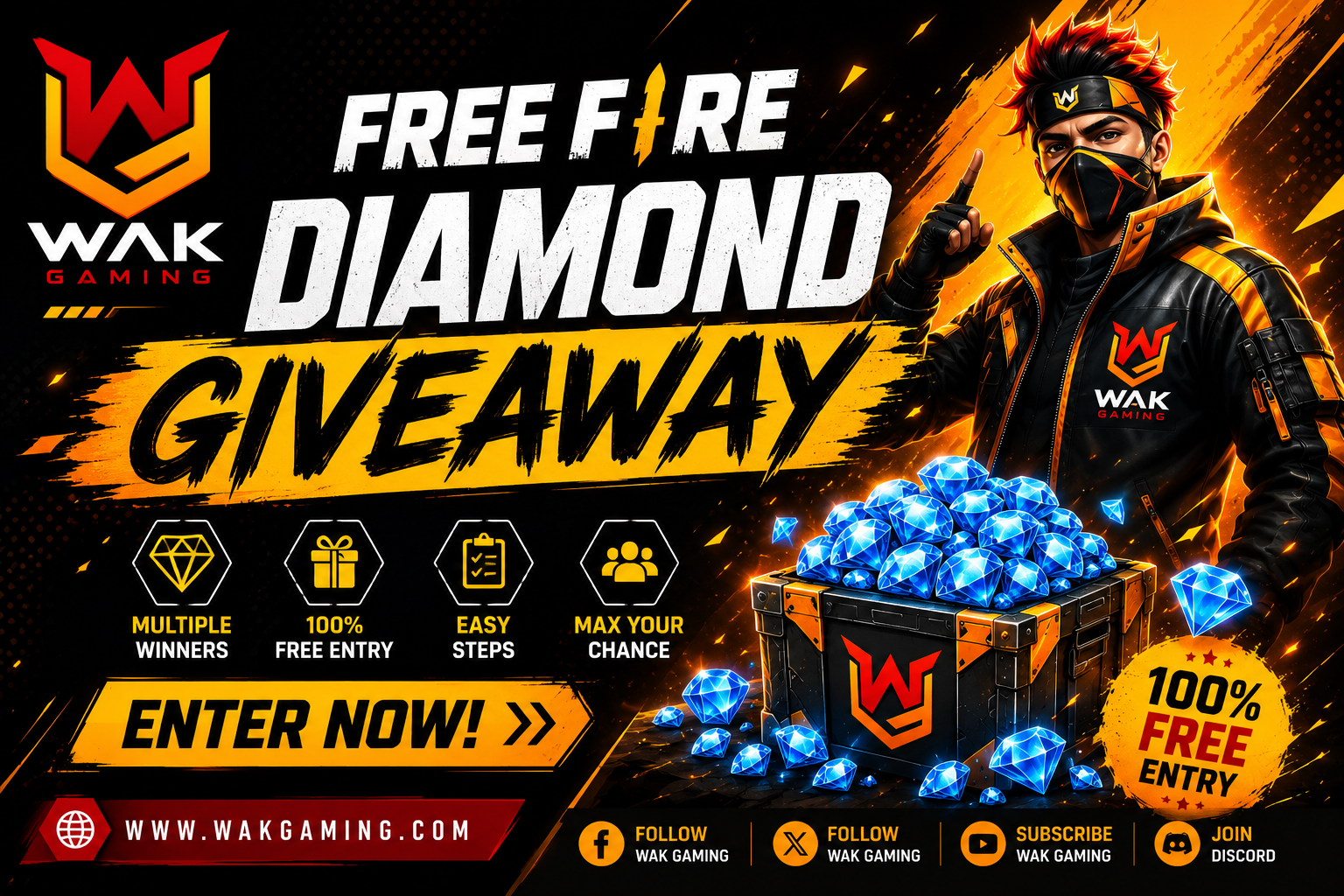 free fire diamond giveaway july 2026 wakgaming.com