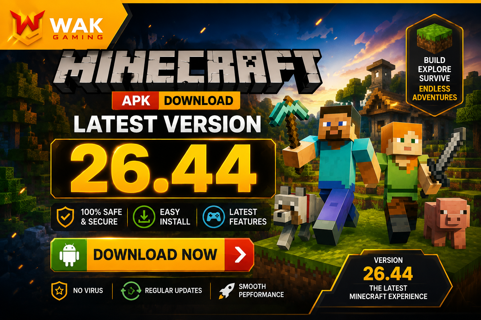 Read more about the article Minecraft 26.44 APK Download (Official)